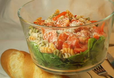R & S Market - Recipe: Spinach Pasta Salad